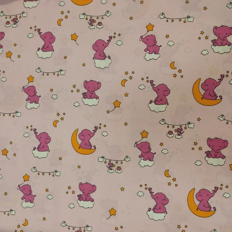 پارچه ملحفه عرض 2 متر مدل فیل 11166 رنگ صورتی