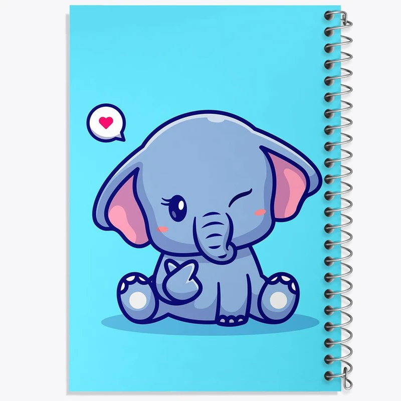 دفتر شطرنجی 50 برگ خندالو طرح فیل کوچولو کد 29478