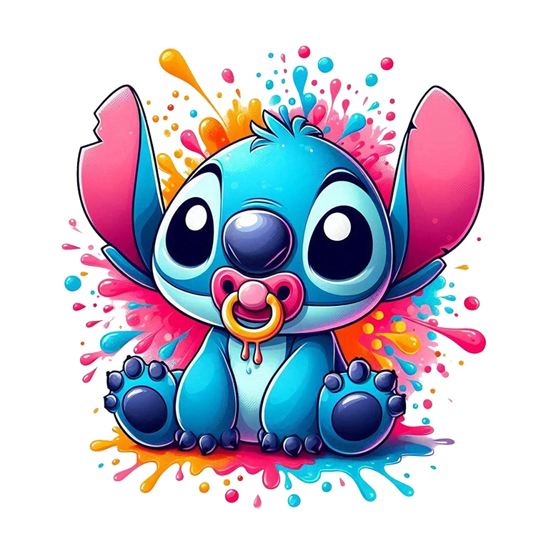 استیکر پارچه و لباس پاد آفرین مدل کارتونی استیچ کد S946