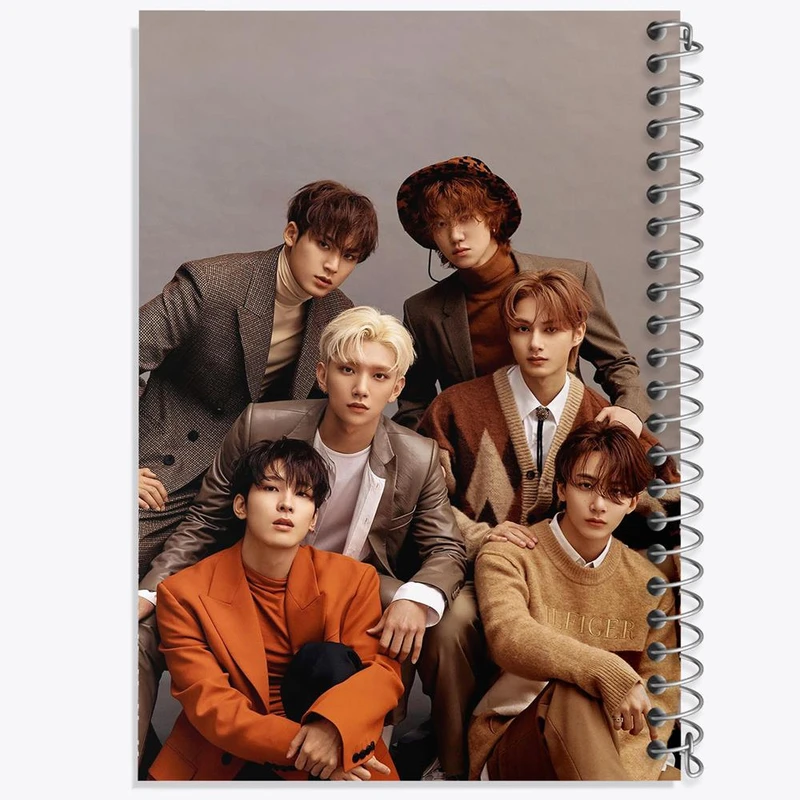 دفتر نت موسیقی 50 برگ خندالو مدل گروه سونتین Seventeen کد 12498