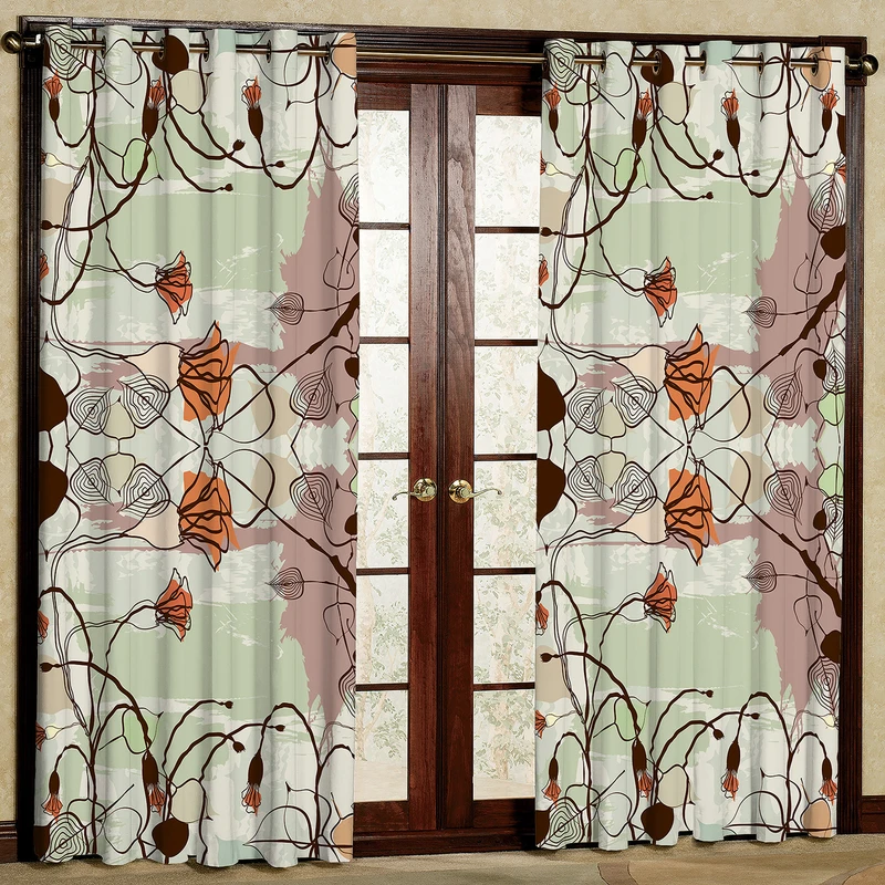 پرده مدل مخمل پانچی کد 4063T2 سایز 200x140 سانتی متر