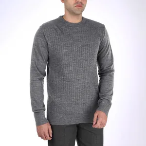 پلیور مردانه تریکو پاییزان مدل ARN یقه گرد