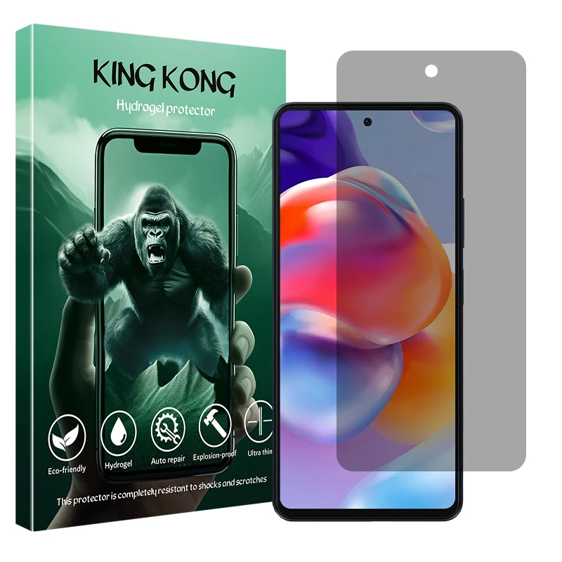 محافظ صفحه نمایش حریم شخصی کینگ کونگ مدل Tough مناسب برای گوشی موبایل بلک ویو Shark 8