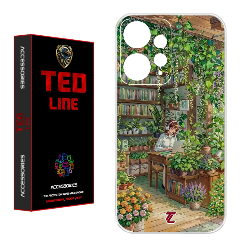 کاور تدلاین طرح دختر کد 1231 مناسب برای گوشی موبایل شیائومی Redmi Note 12 4G