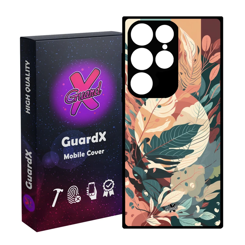 کاور گارد ایکس طرح برگ مدل Glass10657 مناسب برای گوشی موبایل سامسونگ Galaxy S24 Ultra