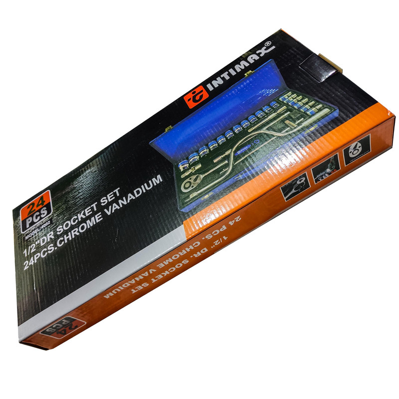 آچار جعبه بکس اینتیمکث مدل INTX24PS مجموعه 24 عددی آچار جعبه بکس اینتیمکث مدل INTX24PS مجموعه 24 عددی