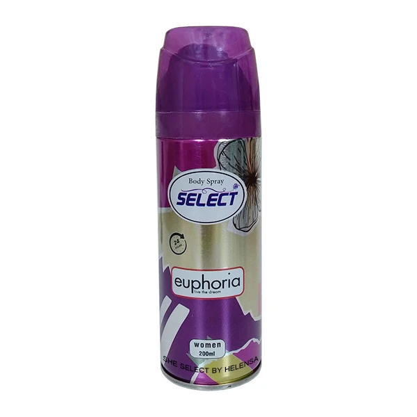 اسپری بدن زنانه شی سلکت بای هلنسا مدل Euphoria  حجم 200 میلی لیتر