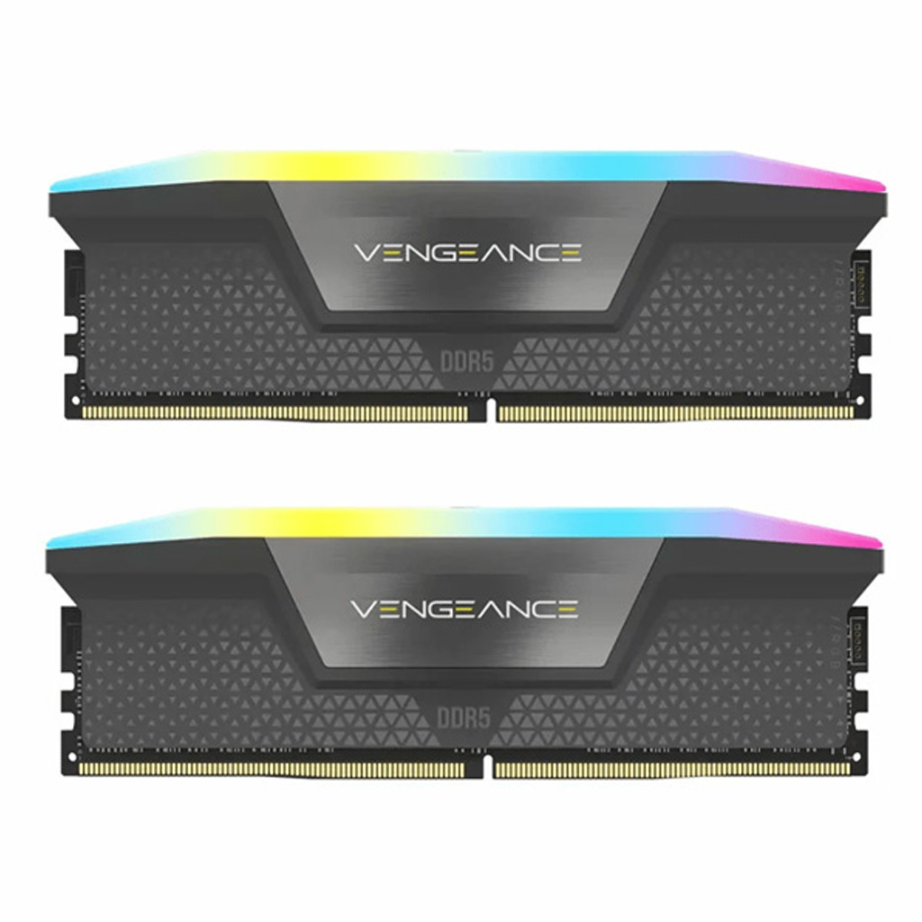 رم دسکتاپ DDR5 دو کاناله 6600 مگاهرتز CL32 کورسیر مدل VENGEANCE RGB ظرفیت 64 گیگابایت