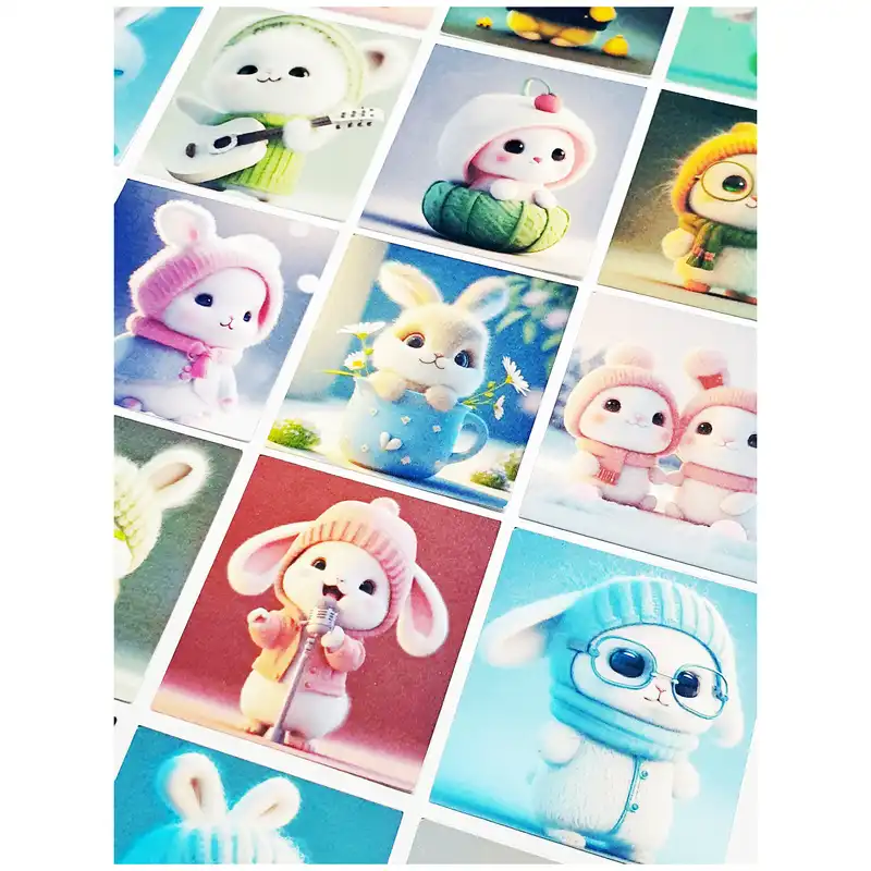 کاغذ رنگی طرح Cute Bunnies مدل بولت ژورنال کد 19 مجموعه 20 عددی