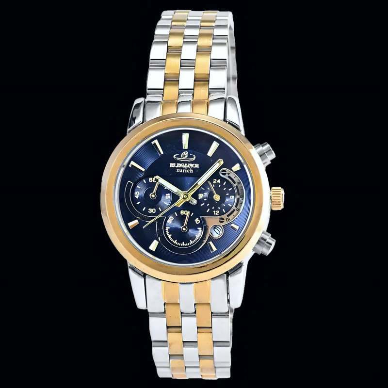 ساعت مچی عقربه ای زنانه الگانس مدل سه موتور فعال کورنوگراف mr2