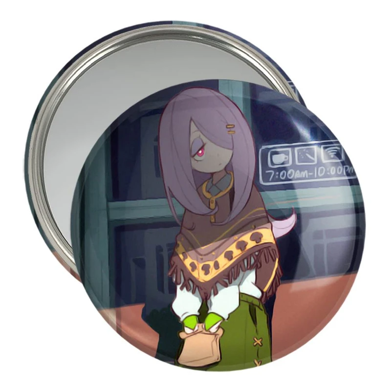 آینه جیبی خندالو مدل سوسی انیمه Little Witch Academia  کد 22954