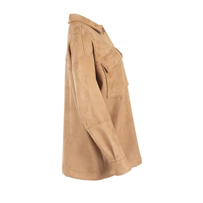 مانتو زنانه سرژه مدل 232164 رنگ نسکافه ای