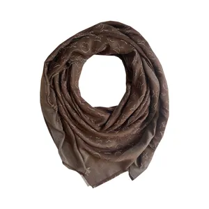 روسری زنانه مدل نخ کشمیر ریشه سوزنی 00582