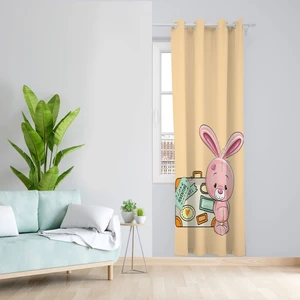 پرده مدل خرگوش مخمل پانچی کد 4599 سایز 140x280 سانتی متر