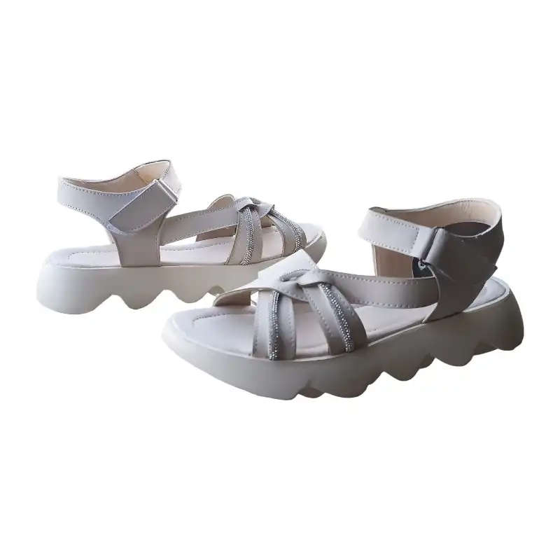 صندل زنانه مدل نسترن رنگ کرم