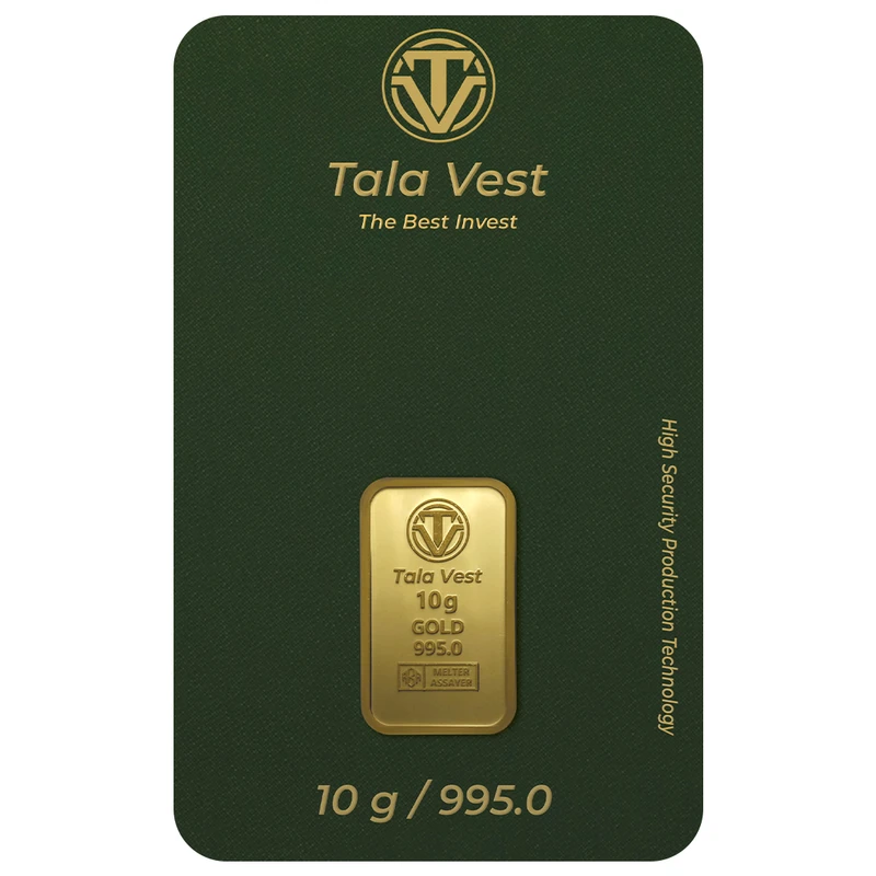 شمش طلا 24 عیار طلاوست مدل 10g