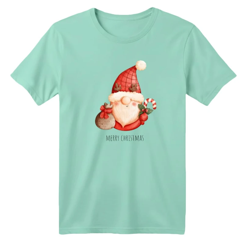 تی شرت آستین کوتاه بچگانه مدل بابانوئل کریسمس کد 47