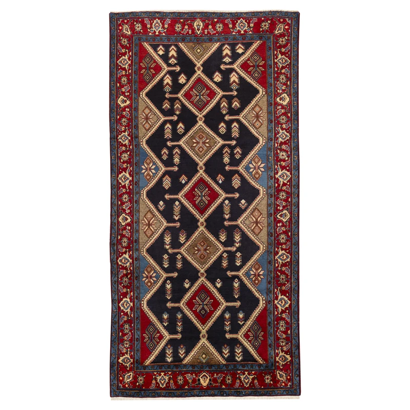 فرش دستبافت چهار و نیم متری طرح کلیایی کد 11.48.1982