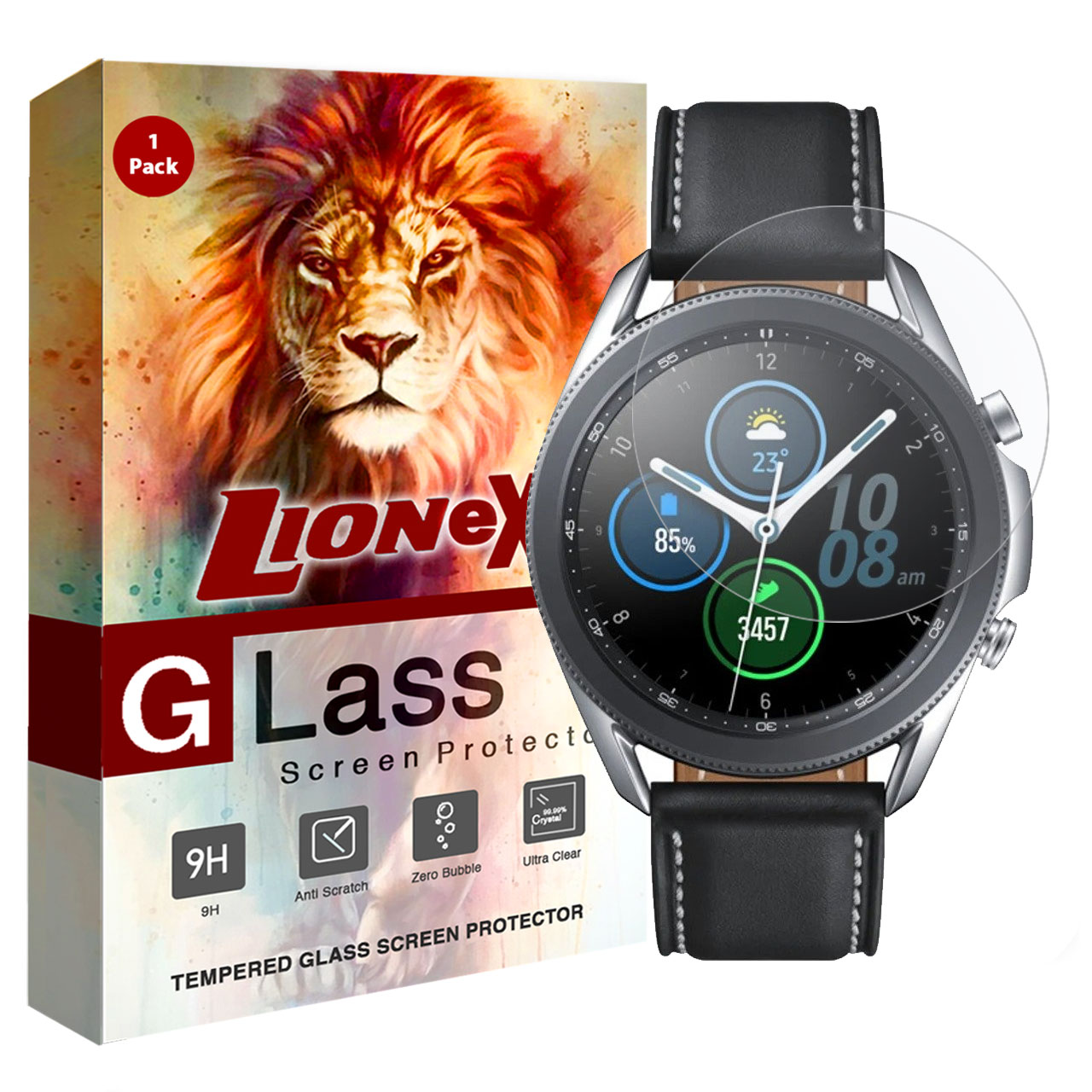 محافظ صفحه نمایش لایونکس مدل UPS مناسب برای ساعت هوشمند سامسونگ Galaxy Watch3