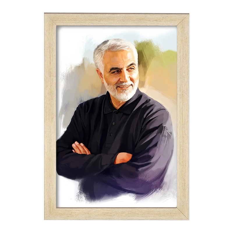 تابلو خندالو طرح شهید سپهبد حاج قاسم سلیمانی  کد 12595