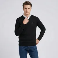 پلیور یقه هفت مردانه تریکو پاییزان مدل P700