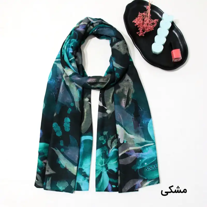 شال زنانه مدل نخی خنک تابستانی با طرح گل کد 2359-ana
