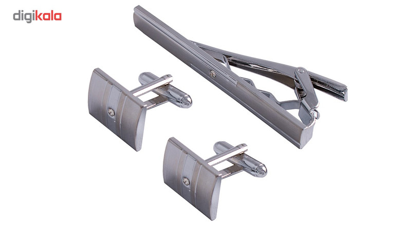 ست دکمه سر دست و گیره کراوات واته مدل Baya01