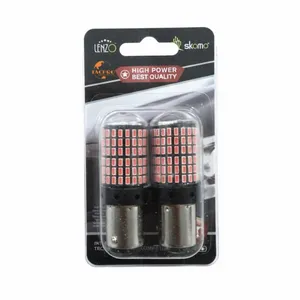لامپ ال ای دی خودرو لنزو مدل 144 تایی کدgmz پایه تک کنتاکت مجموعه دو عددی