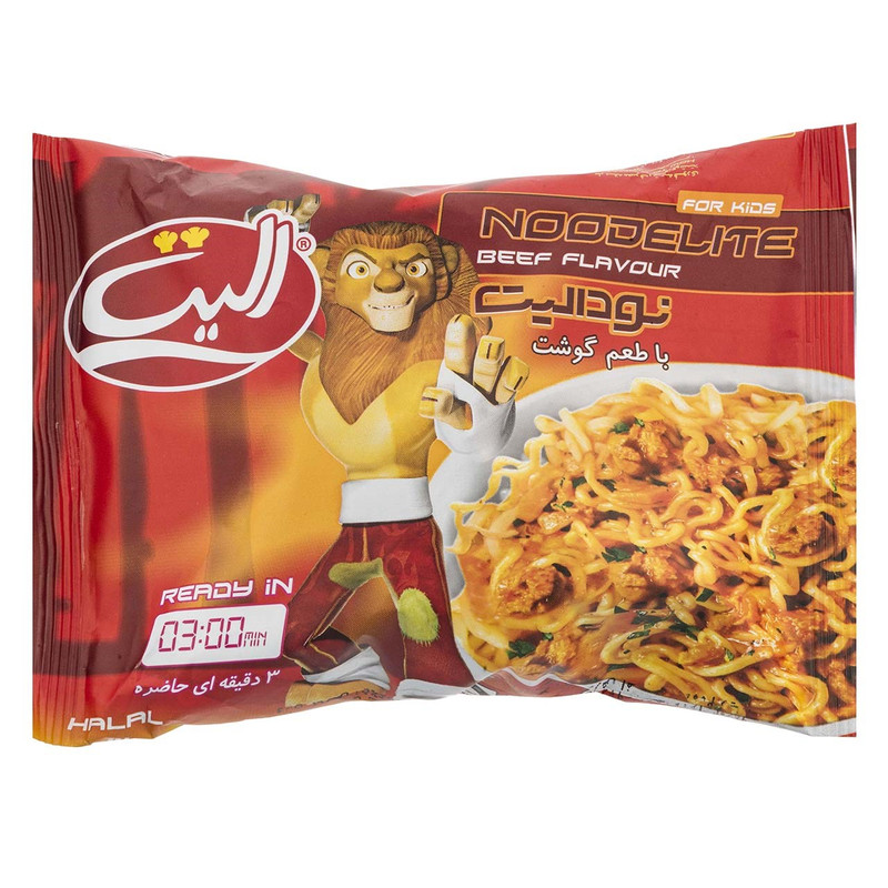 نودل با طعم گوشت الیت - 75 گرم