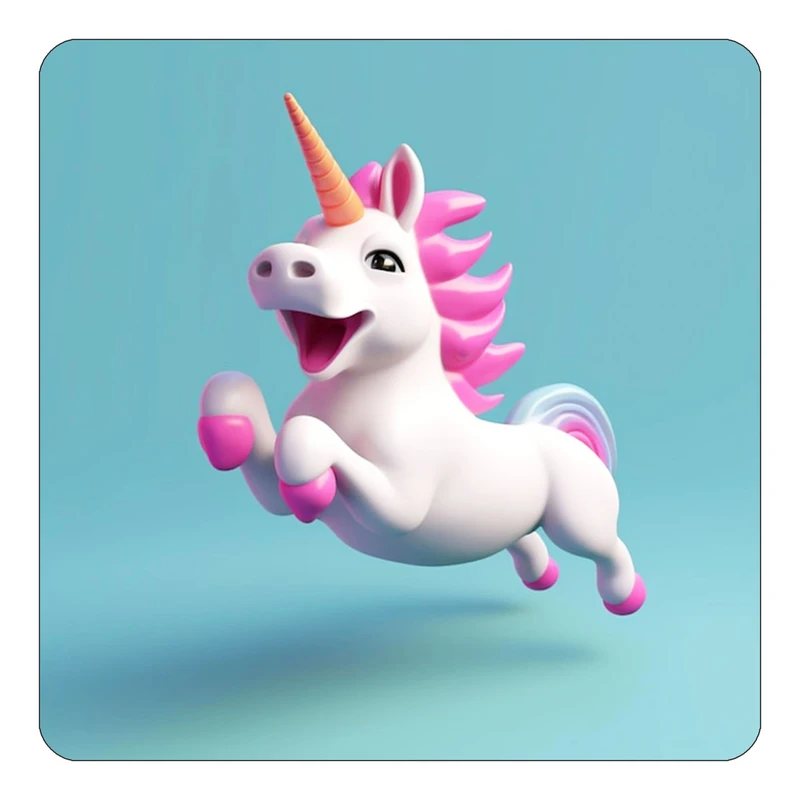 مگنت کاکتی طرح اسب تک شاخ و یونیکورن مدل mp29859