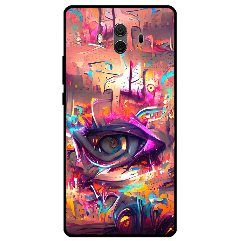 کاور مگافون طرح چشم مدل 2823 مناسب برای گوشی موبایل هوآوی Mate 10