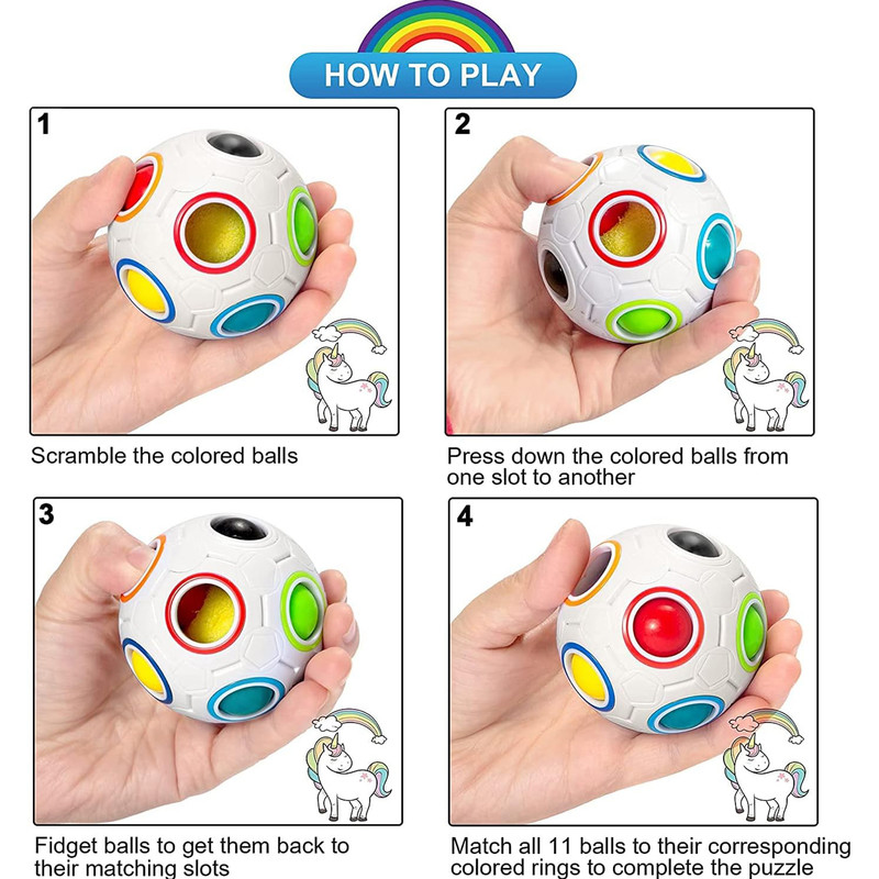 مکعب روبیک چی ای مدل توپ رنگین کمانی کای وای QY RainBow Ball