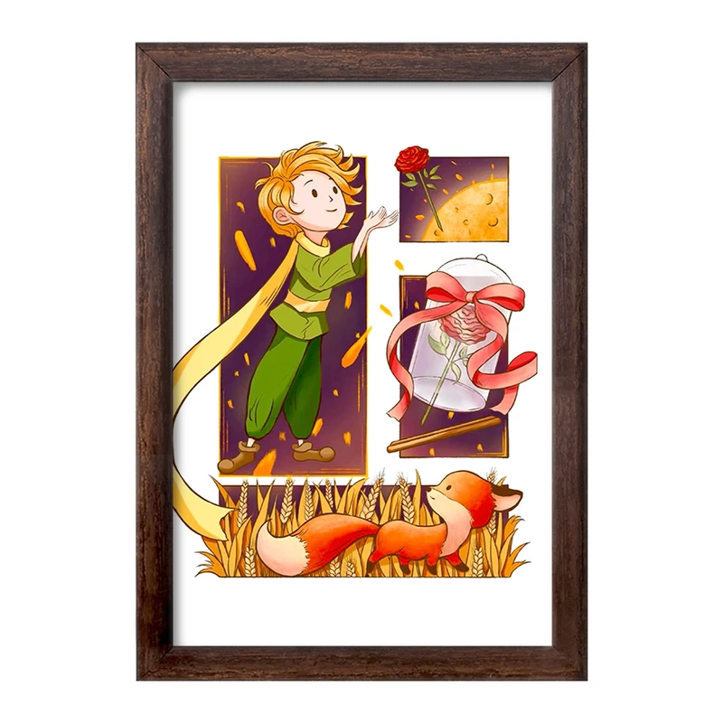 تابلو خندالو طرح شازده کوچولو کد F944