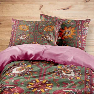 سرویس روتختی مدوپد طرح فرش کردستان افشان صفویه مدل C-Ghashghaee02 یک نفره 4 تکه