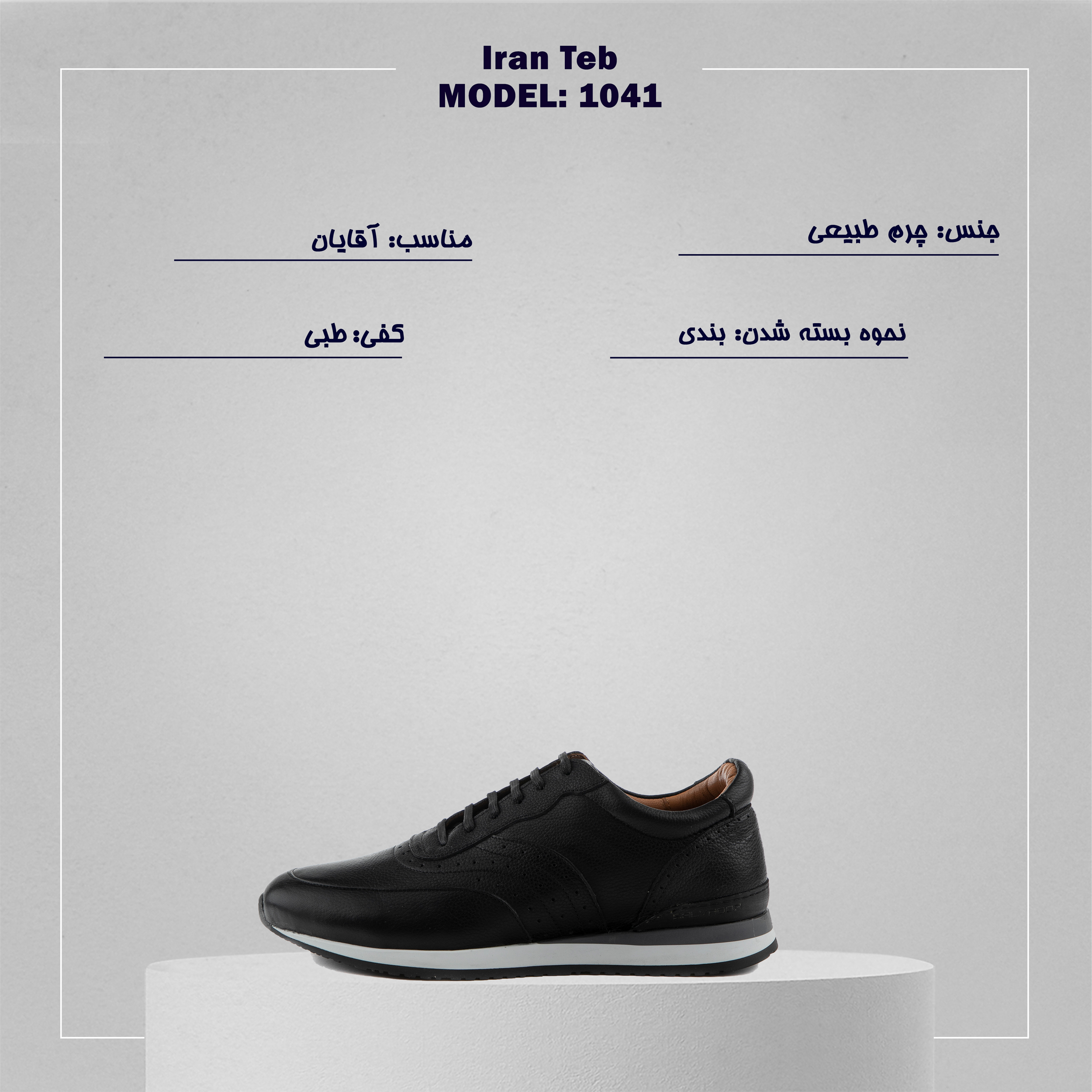 کفش روزمره مردانه ایران طب مدل 1041 -  - 13