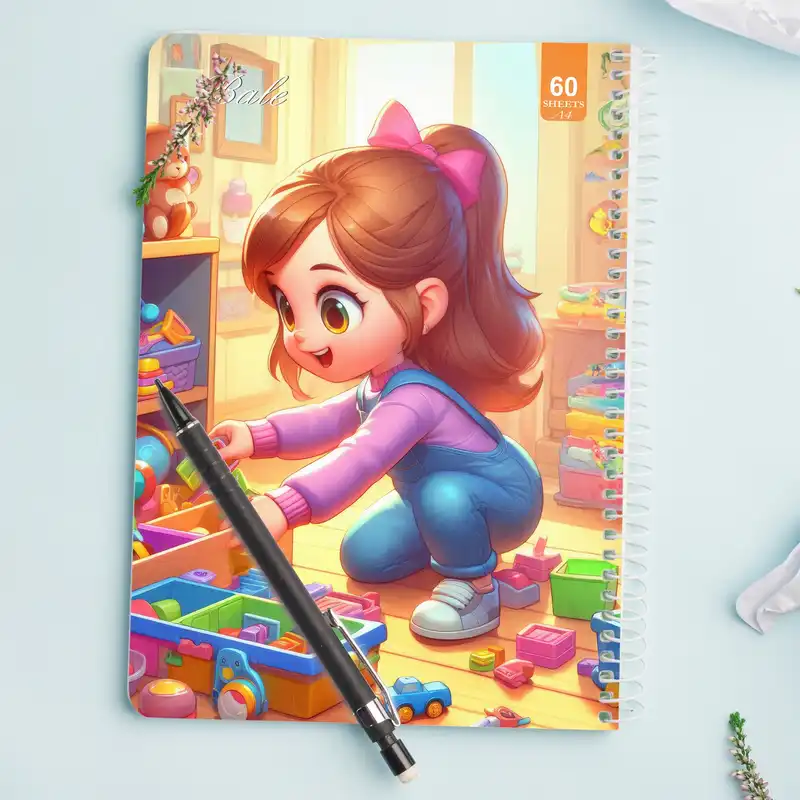 دفتر نقاشی 60 برگ انتشارات بله طرح فانتزی دخترانه کد A4-O525
