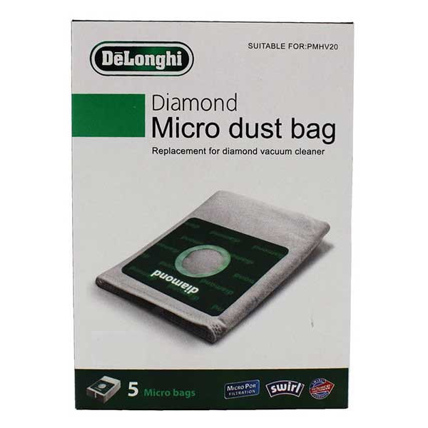 پاکت جاروبرقی دلونگی مدل Diamond Micro5 مناسب برای جاروبرقی دلونگی بسته پنج عددی