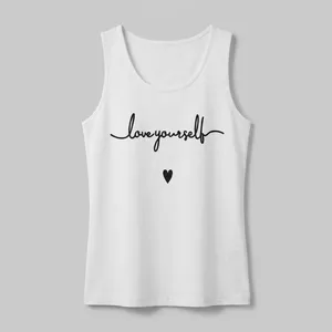تاپ زنانه پنبه طرح Love