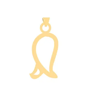 آویز گردنبند طلا 18 عیار زنانه قیراط طرح گل کد GH6296