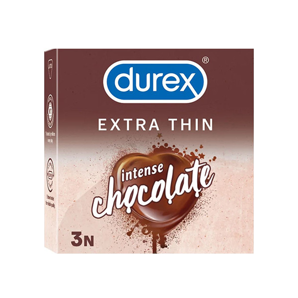 کاندوم دورکس مدل Extra Thin intense chocolate بسته 3 عددی