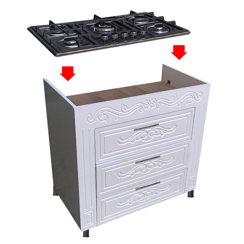 اجاق گاز 5 شعله دنپاسر مدل MDF3K