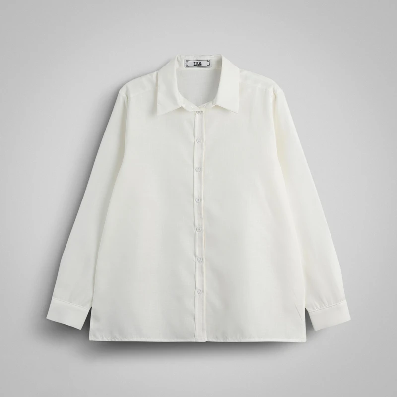 شومیز آستین بلند یقه برگردان زنانه مدل 30194G5M