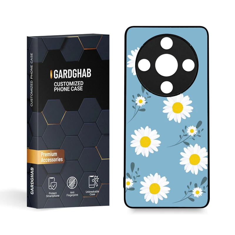 کاور گارد قاب مدل طرح گل مناسب برای گوشی موبایل آنر X9B 5G