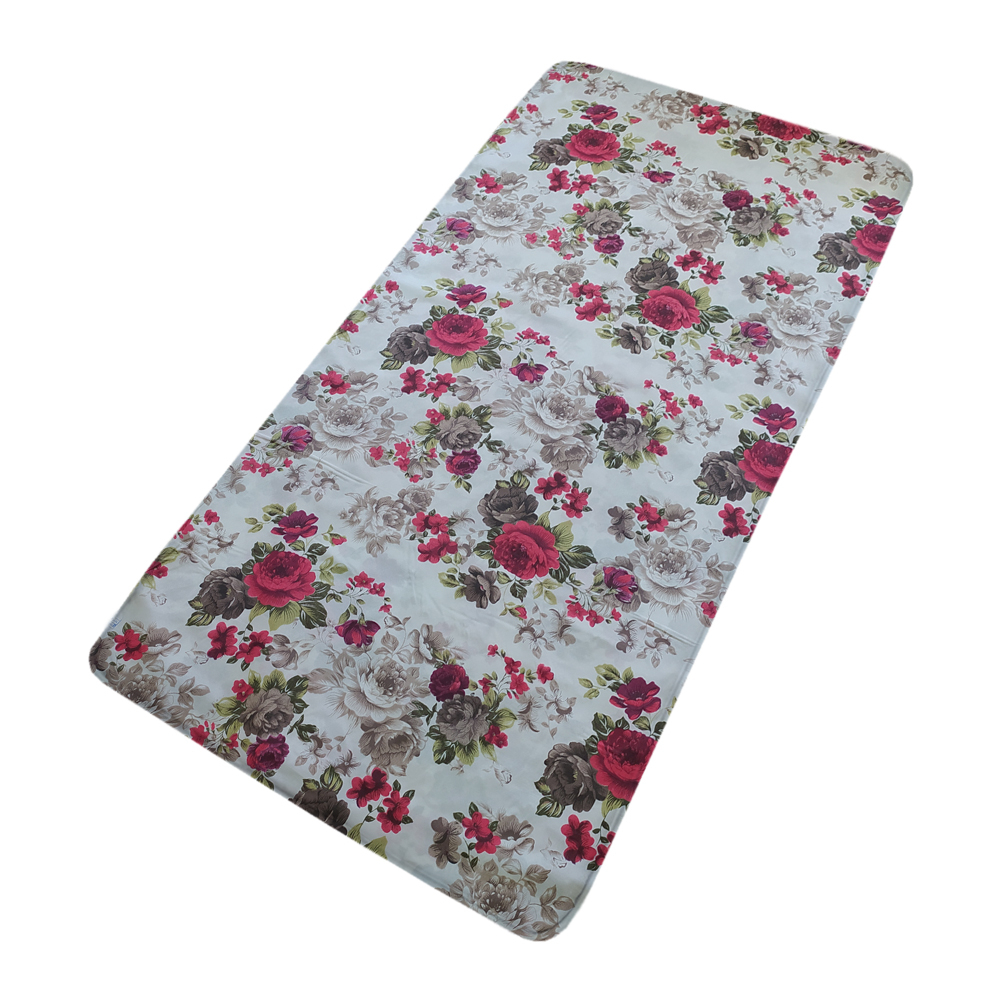 ملحفه تشک مهمان سندس مدل گل کد 1149 سایز 195x90 سانتی متر