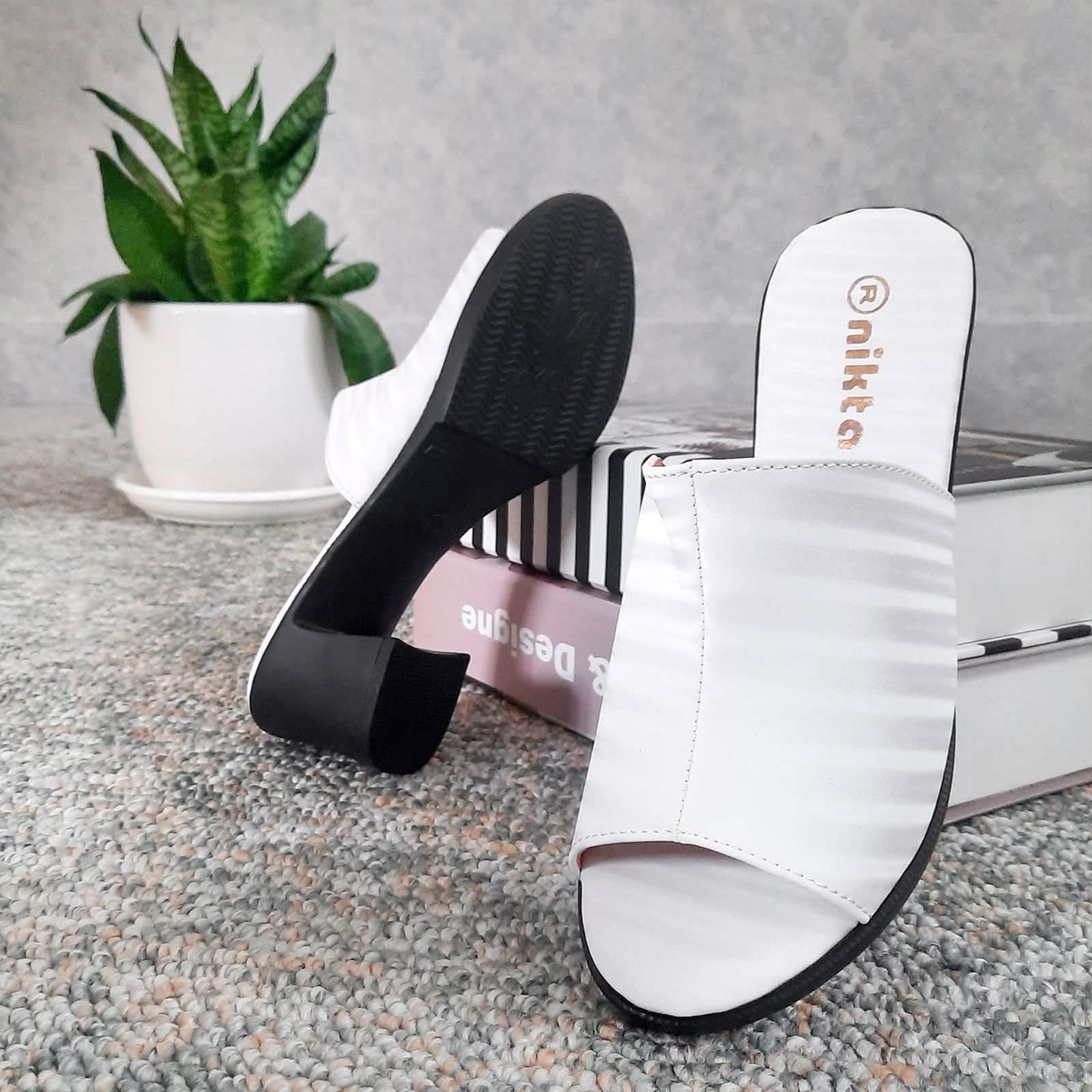 صندل زنانه نیکتا مدل BK.WH.2334 -  - 7