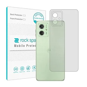 Transparent Rockspace HyGEL model phone back protector suitable for Motorola G54 mobile phone