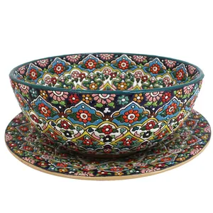 ست کاسه و بشقاب میناکاری کد S