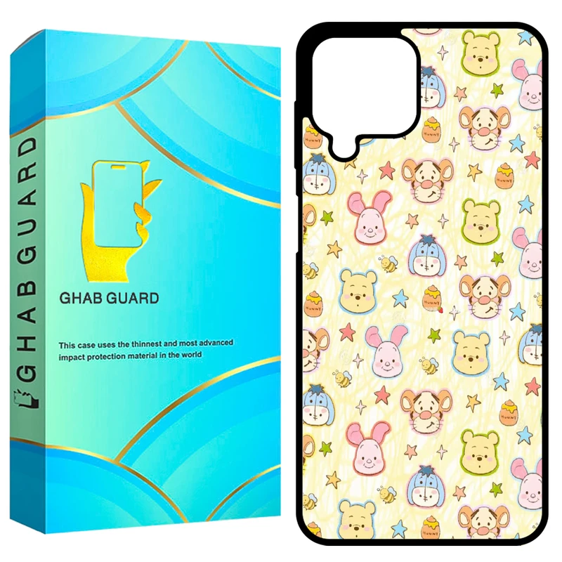 کاور قاب گارد طرح پو و دوستان مدل GCHPA224 مناسب برای گوشی موبایل سامسونگ Galaxy A22 4G / M22 4G / M32 4G   