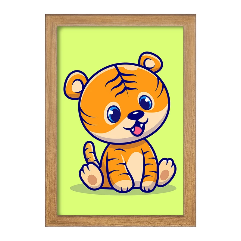تابلو خندالو مدل حیوانات بامزه ببر کد 29641