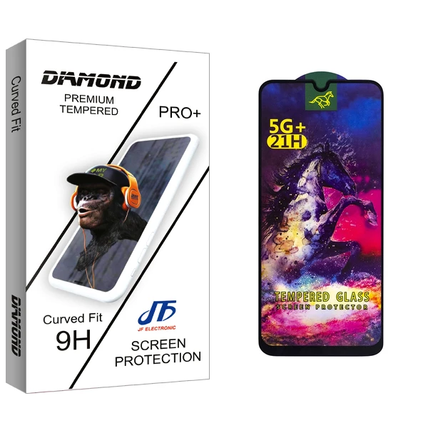 محافظ صفحه نمایش شیشه ای جی اف مدل Diamond HORSE مناسب برای گوشی موبایل شیائومی Redmi Note 8 pro